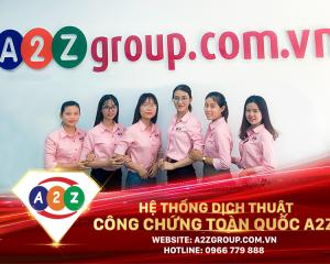 Dịch Thuật Công Chứng Tiếng Nhật Tại A2Z Huyện Thanh Chương Nhanh Chóng, Chính Xác, Hợp Pháp
