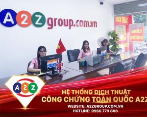 Dịch Thuật Công Chứng Tiếng Hàn Tại A2Z Huyện Đô Lương – Nhanh Chóng, Chính Xác & Hợp Pháp